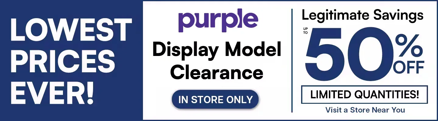 Lowest Prices EVER! Tempur-Pedic, Purple